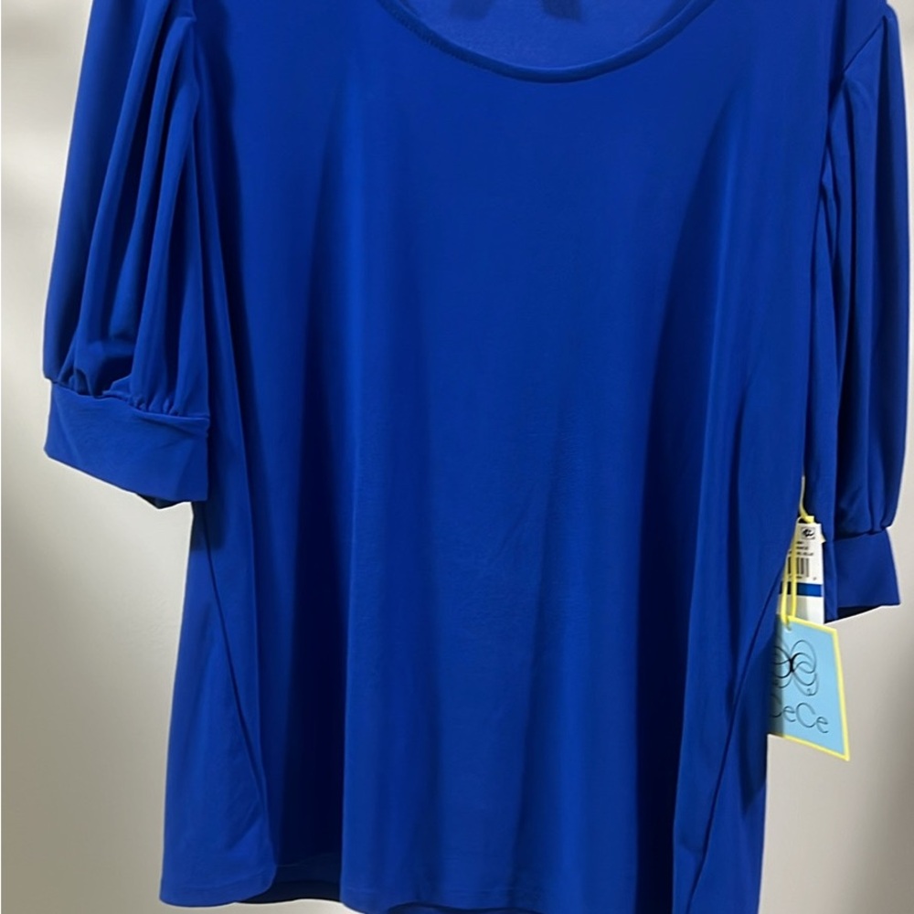 CeCe Women's Royal Blue Blouse